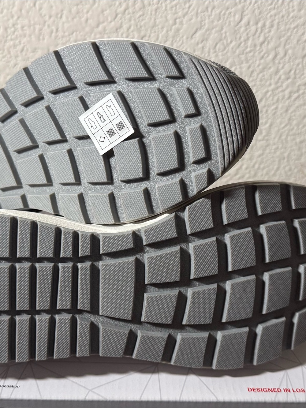 Skechers Slip-On Knit Sneakers in Light Gray and White - Picture 8 of 9